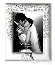 CORNICE PORTAFOTO ARGENTO LEGNO VALENTI&CO. 25° ANNIVERSARIO B1382/25 18X24
