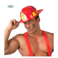 Casco da Pompiere per adulto per Carnevale e per feste in maschera