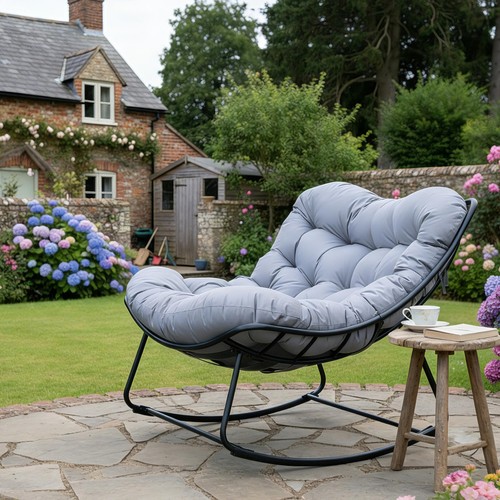 Sedia dondolo linea papasan - a,