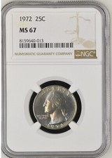 1972 25C Washington quarto di