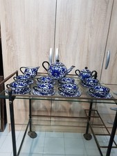 Servizio da tè MAP PESARO anni '30 In Blue Cobalto