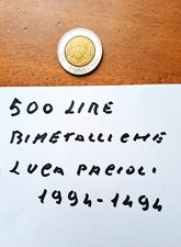 Moneta da 500 lire Bimetallica