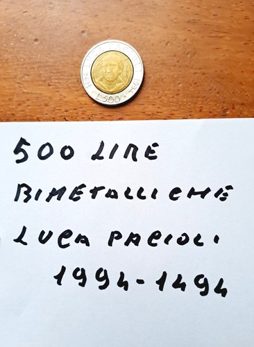 Moneta 500 lire bimetallica - da,