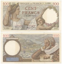 Banconota francia 100 - francia,,
