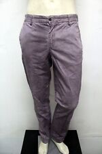 Dolce&Gabbana Jeans Uomo Taglia 46 Pantalone Viola In Cotone Pant Logo Man