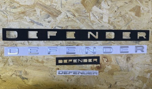 Defender scritte grigio argent - defender,