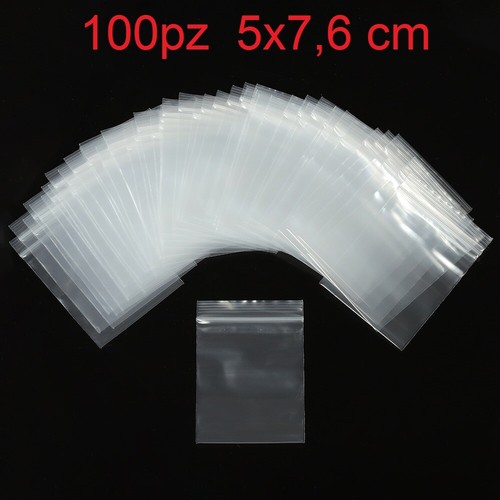 100 bustine trasparenti 5x7 - trasparenti, 5x7,6