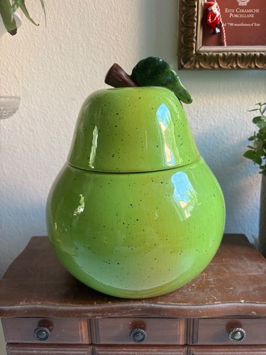 Decorative handpainted pear - handpainted,