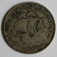 PORTOGALLO 5 scudi 1943