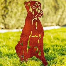 Boxer Dog Garden Ornaments