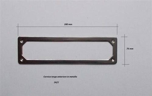 Cornice targa anteriore - , in