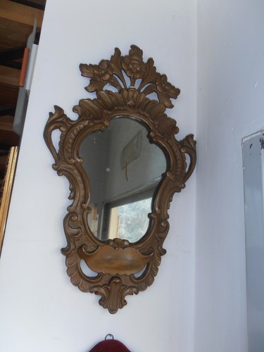 Vintage antica specchiera - , in