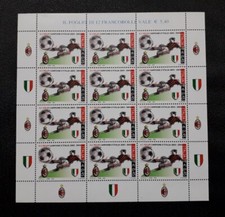 2004 MILAN CAMPIONE D'ITALIA CALCIO FOGLIETTO NUOVO .