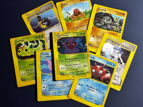 Lotto carte pokemon expedition - carte,