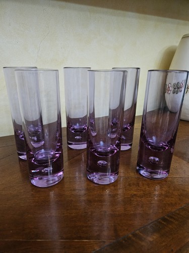 Bicchieri cristallo viola - 6,
