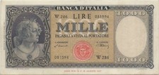 ITALY 1000 LIRA LIRE 1947 P 83