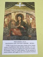 MADONNA DEL DIVINO AMORE  PREGHIERA  Santino - Holy Card - immagine sacra