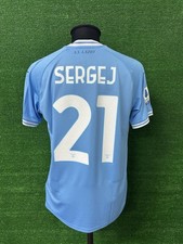 Maglia Lazio SERGEJ MILINKOVIC Match Issue Worn Shirt Preparata Indossata Jersey