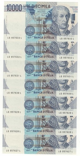 10000 lire volta decr - volta, 1984