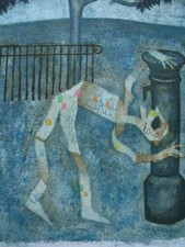 Splendida INCISIONE di ENRICO BENAGLIA ritoccata a mano dall'Artista cm.78x53