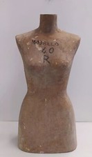 Manichino donna sartoriale a busto in cartapesta taglia 40. Anni 30