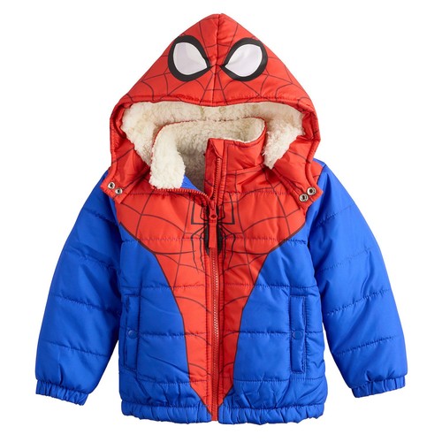 Spiderman puffer giacca - spiderman,