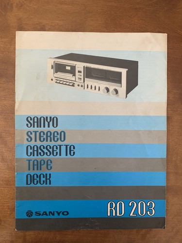 Sanyo 203 stereo cassette - sanyo, rd