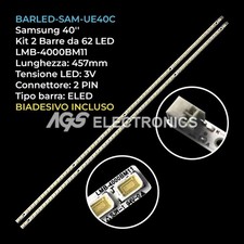 KIT 2 BARRE 62 LED STRIP LED