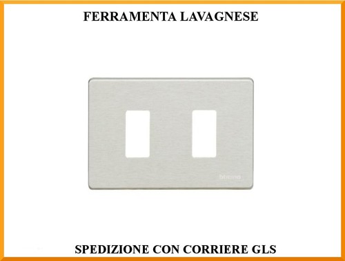 Placca posti bticino - 2, oxidal