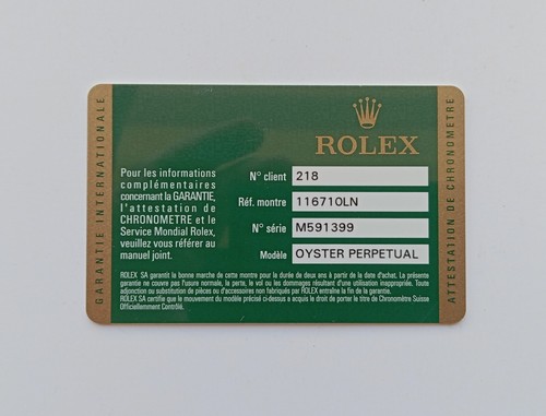 Rolex guarantee warranty - rolex,