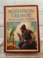 Robinson Crusoe by Daniel Defoe Pictures by N.C. Wyeth - Cosmo Book Co 1st Ed