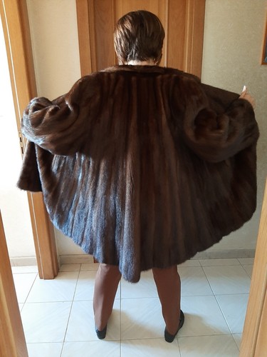 Pelliccia visone marrone - visone,