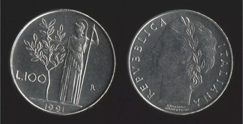 Italia repubblica 100 lire - repubblica,