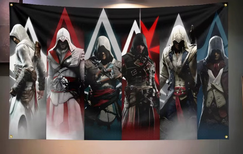 Assassin creed flag 3x5 ft - assassin’s,