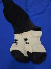 Calze lunghe da calcio marca Erreà nere e bianche come nuove