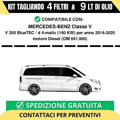 Tagliando per mercedes benz - per, mercedes-benz