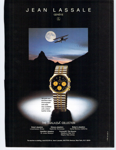 Vtg print 1989 jean lassale - vtg,
