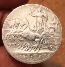 2 Lire 1908 Quadriga Veloce