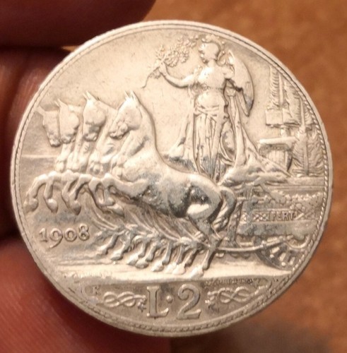 Lire 1908 quadriga veloce - quadriga,