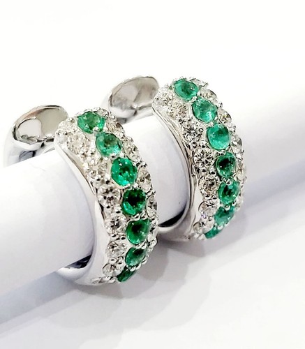 18kt white gold - dome, circle