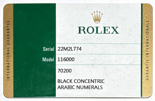 Rolex oyster perpetual 116000 - oyster,