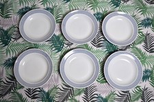 S7993s SET 6 PIATTI FONDI IN PORCELLANA RICHARD GINORI SERVITO SERVIZIO