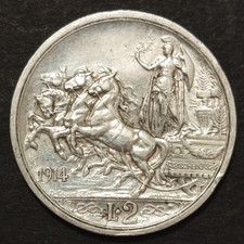 2 LIRE QUADRIGA BRIOSA 1914