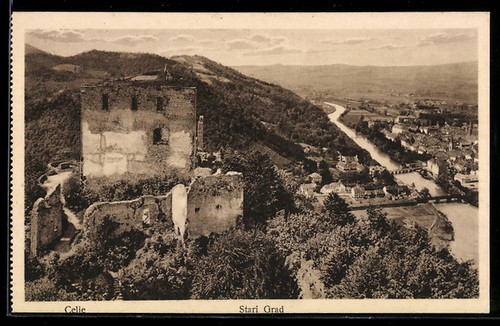Cartolina celje cilli stari - celje-cilli,,
