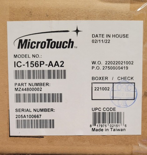 Microtouch 156p aa2 - microtouch, 15,6"