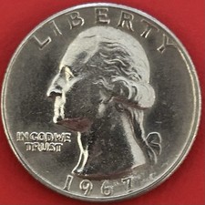 Moneta quarter dollar - 1967, )