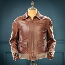 Giacca pelle bufalo aviatore