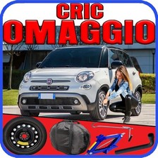 Ruotino Di Scorta 5Fori Da 16 Fiat 500L Con Kit Cric Crick + Chiave Sacca Nuovo