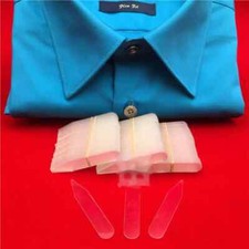 24 STECCHE PER COLLETTI CAMICIA 10x55 TENDICOLLO BALENETTE OSSICINI PLASTICA
