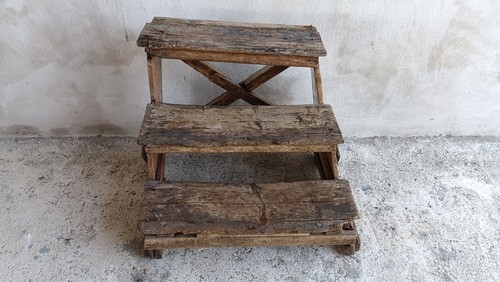 Scaletta legno tre - di,